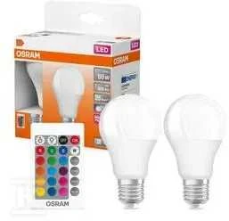 LED lemputės OSRAM, A60, E27, 9 W, 806 lm, RGBW, 2 vnt.