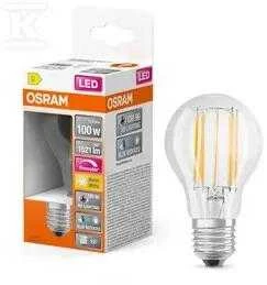 Osram 11W LED lemputė LED SUPERSTAR PLUS, E27, skaidri, 2700K, dimeriuojama
