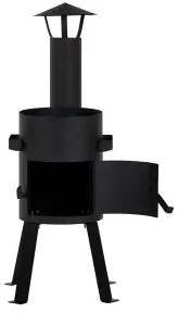 Dm_Grill Kazan Mangal Krosnelė su kaminu 8L kazanui (2 mm plienas, 300 mm skersmuo)