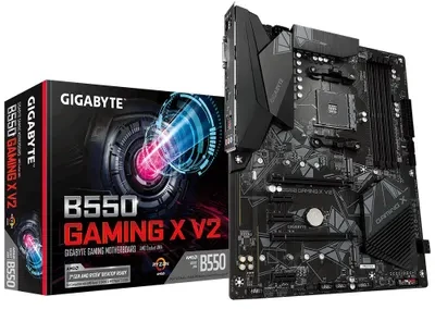 Pagrindinė plokštė GIGABYTE/AMD B550/AM4/ATX/Memory DDR4/Atminties lizdai 4/3xPCI-Express 3.0 1x/1xPCI-Express 3.0 2x/1xPCI-Express 4.0 16x/2xM.2/1xDVI-D/1xHDMI/2xAudio-In/1xAudio-Out/2xUSB 2.0/4xUSB 3.2/1xPS/2/1xRJ45