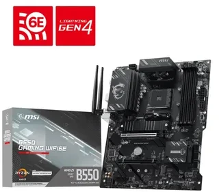 MSI B550 GAMING WIFI6E pagrindinė plokštė AMD B550 AM4 lizdas