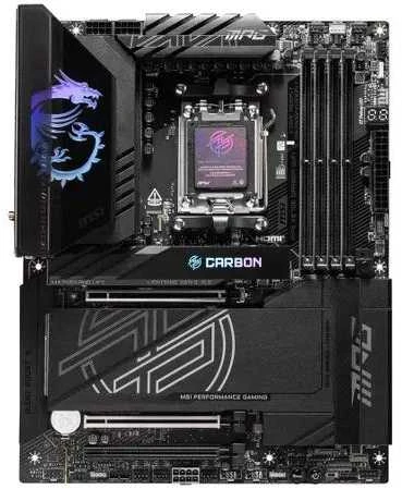 Pagrindinė plokštė MSI procesorių šeima AMD | Procesoriaus lizdas AM5 | DDR5 UDIMM | Palaikomos standžiojo disko sąsajos SATA, M.2 | SATA jungčių skaičius 4