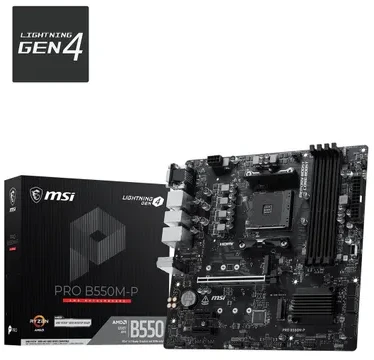 MSI PRO B550M-P WIFI6E pagrindinė plokštė