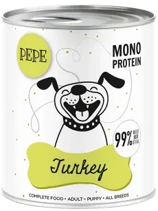 PAKA ZWIERZAKA PEPE kalakutiena mono - wet dog food - 800g