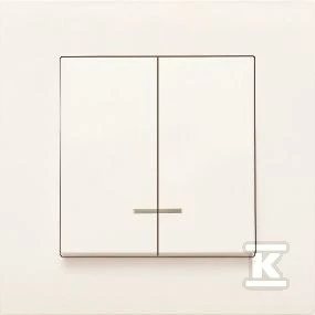 Panasonic Karre Jungiklis su apšvietimu 2 klavišų, baltas (90963650)