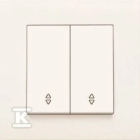 Panasonic Karre 2 klavišų potinkinis perjungiklis, baltas, 10A, 250V (90963617)