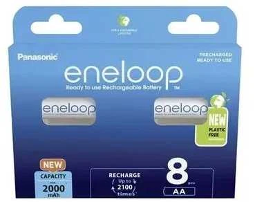 Panasonic eneloop įkraunama baterija AA 2000 8bp