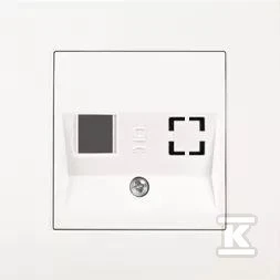 Panasonic Viko KARRE Priekinė plokštė su karkasiniu rėmu telekomunikacijų lizdams, Keystone lizdo tvirtinimas baltas (90967115)