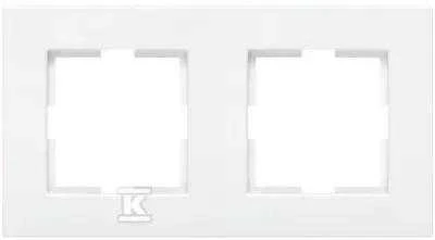 Panasonic KARRE baltas, dvivietis rėmelis (90960261)
