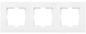 Panasonic KARRE baltas, trivietis rėmelis (90960262)