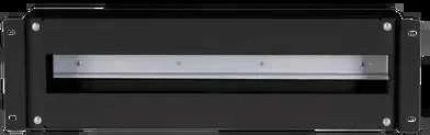 Įtampos paskirstymo skydelis 19" 3U, be komplektacijos, juoda ALANTEC
