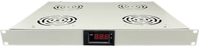 Alantec Vėdinimo skydelis 19'' 1U 4 oras, termostatas, pilka (SA-F-1U-4-TS)