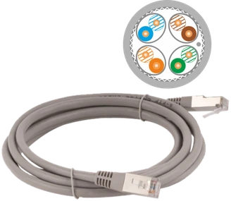 Alantec Patch-cord S/FTP kat.6A LSOH 10.0m pilka (KKS6ASZA10.0)