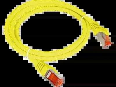 Patch-cord S/FTP kat.6A LSOH 1.0m geltona ALANTEC