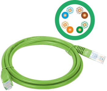 Alantec KKU5ZIE1 tinklo kabelis, geltonas, 1 m, Cat5e U/UTP (UTP)