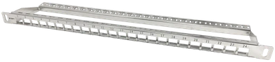 Alantec Patch panel 0.5U 19" 24x slot keystone Sidabrinė (PK045)