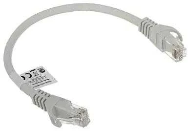 LANBERG PCU6-10CC-0025-S Patchcord RJ45 kat. 6 UTP 0.25m pilkas