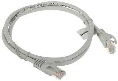 LANBERG PCU6-10CC-0100-S Patchcord RJ45 kat. 6 UTP 1m pilkas