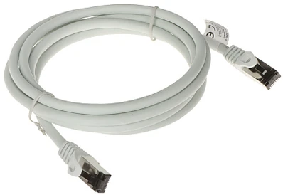 LANBERG patchcord kat.8.1 S/FTP LSZH CU 2m pilkas