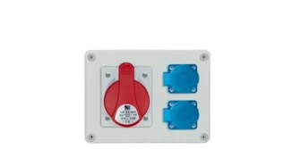 Pawbol sp. su o.o. Stacionarus skirstytuvas R-BOX 190 1x32A/5P 2x250V IP44 (B.1603)