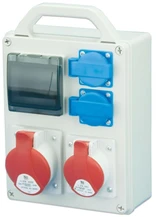 Pawbol Nešiojama skirstomoji plokštė R-BOX 240R 4S 1x32A/5P 1x16A/5P 2x250V, tuščias langas IP44 (B.1701R)