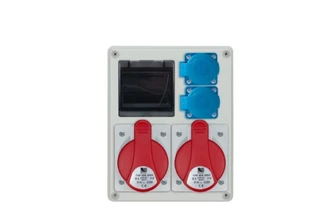 Pawbol Jungiklis R- BOX 240 4S 2x32A / 5P 2x250V tuščias langas, b / R IP44 B.1703