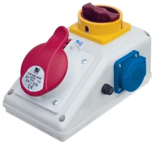 Pawbol Fiksuotosios grandinės pertraukiklis R- BOX KOMAPKT 1x32A / 5P 1x250V, išjungtas 0 / 1 (B.32501)