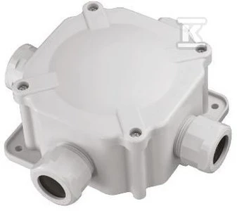 Pawbol Jungiamoji dėžutė IP67 4xPG21.5 5 gnybtai 27P pilka A.0036