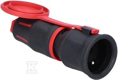 PCE Guminis lizdas su kištuku 16A 230V 3P IP54 TOP TAURUS2 24711-sr
