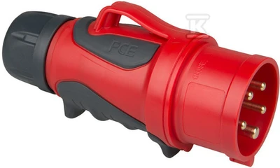 PCE nešiojamasis kištukas (fazinis kryžminis) 16A 5P 400V 6h IP44/54 GRIP 70153-6