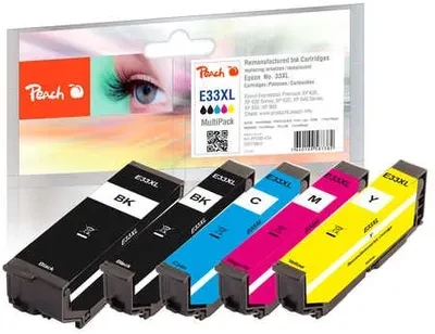 Peach Peach Patrone Epson No.33XL T3357 daugiapakis bk,pbk,c,m,y restauruotas
