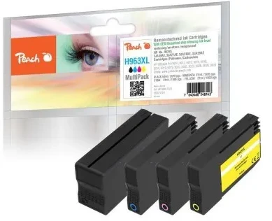 „Peach Patrone HP Nr.963XL MultiPack“ OEM atstatymas bk, c, m, y, restauruotas