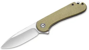 Sulankstomas peilis Civivi Elementum C907S olive micarta