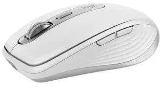 Belaidė pelė Logitech MX Anywhere 3S - RF belaidė + Bluetooth, lazerinis, 8000 DPI, Pale Pilkas (Baltas)