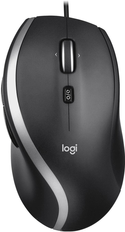 Logitech M500 Advanced Laidinė pelė, USB Type-A, Optinė, 4000 DPI, Juoda