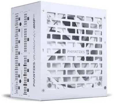 „Phanteks AMP GH 850W 80 PLUS Gold“ maitinimo šaltinis, PCIe 5.1, ATX 3.1 × 850 vatų, baltas