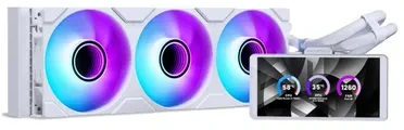 Phanteks Glacier One 360M25 LCD AiO Vanduo Cooling, 6-Inch Ekranas – 360mm, Baltas