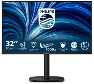 Philips 3000 serijos 32B2N3500/00 kompiuterio monitorius 80 cm (31,5") 2560 x 1440 px Quad HD LCD juodas
