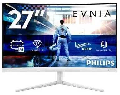 Lenktas monitorius Philips 27M2C5501/00 | 27" | 2560x1440 | 180Hz | 1 ms | Baltas