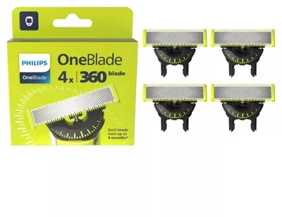 Philips OneBlade 360 keičiamų peiliukų rinkinys QP440/50