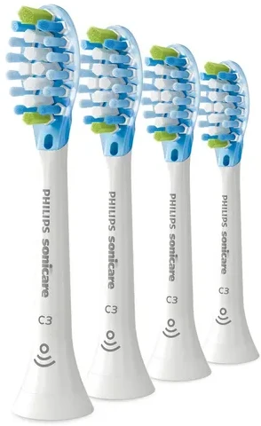 4 dalių šepetėlių galvučių pakuotė Philips Sonicare Premium Plaque Defence, HX9044/87