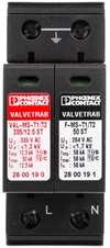 Phoenix Contact B tipo viršįtampis ribotuvas + C 12.5kA 1,2kV 240V AC VAL- MS- T1 / T2 335 / 12,5 / 1 + 1 (2800187)