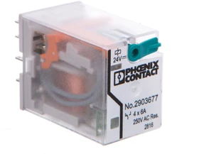 Phoenix Contact 2903677 Relė, pramoninė, 4P 6A 24V DC REL-IR4/LDP- 24DC/4X21 2903677 /10vnt./