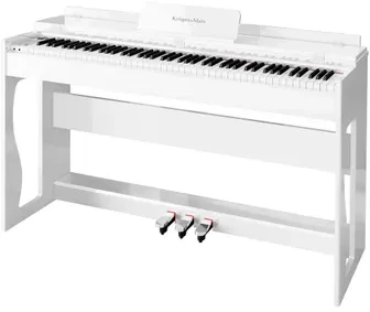 Kruger & Matz Pianino KrugerMatz KMDP-135 skaitmeninis pianinas, blizgiai baltas