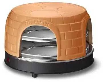 Elektrinė krosnelė EMO Emerio PO-116124 picos keptuvė / kepsninė 8 pica(os / ų) 1500 W Juoda, Oranžinė