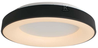 Lubinis šviestuvas V-tac 49W LED paviršinis šviestuvas, juodas, 3000K, dimeriuojamas