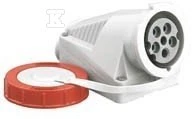 Polam Nakło Fiksuotas lizdas 63A 3P+N+Z IP67 izoliuotas 220/380V 2666-138
