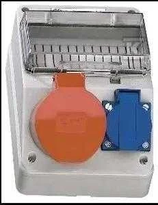 Polam-Nakło Tarel Maitinimo komplektas 25A lizdas 16A 3P+N+E,10/16A 2P+E 6263-130