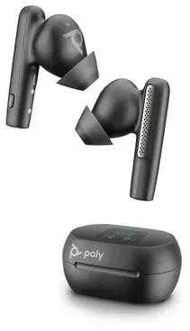 Ausinės Hewlett Packard (HP) HP Poly Voyager Free 60+ UC M Carbon Juodas Earbuds +BT700 USB-C Adapteris +Jutiklinis ekranas Charge Case