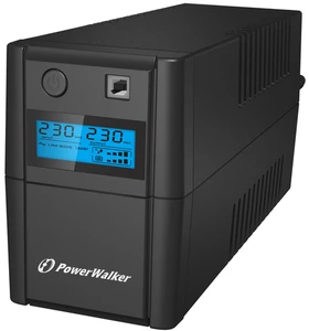 Power Walker UPS LINE-INTERACTIVE 850VA, 4X IEC, RJ11 IN/OUT, USB, LCD